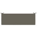 vidaXL Vankúš na lavičku SOEST 100% polyester Sivá 140 x 50 x 5 cm