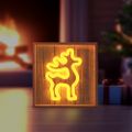 Neon Wood Frame LED DEER warm white FLNW01 Forever Light