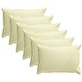 vidaXL Poťah na podložku 6 ks HOUTEN Krémová 50 x 70 cm Polyester