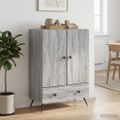 vidaXL Servírovacia skriňa Sivá sonoma 66 x 34,5 x 95 cm