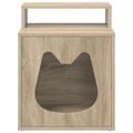 vidaXL Mačka Dom Sonoma 42,5 x 40 x 53,5 cm Kompozitné drevo