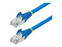 Blue - Low Smoke Zero Halogen (LSZH) - 10GbE 500MHz 100W PoE++ Snagless RJ-45 w/Strain Reliefs S/FTP Network Patch Cord - Patch kabel - RJ-45 (M) do RJ-45 (M) - 5 m - S/FTP - CAT 6a - IEEE 802.3bt - neobsahuje halogen, lisovaný, provedení bez hrbolků, licna - modrá