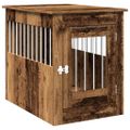 vidaXL Nábytok do prepravky pre psa Old Wood 55x80x68 cm