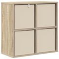 vidaXL Servírovacia skriňa Sonoma dub 59,5 x 27 x 57 cm