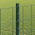 vidaXL Euro oplotenie s pilierom 10 x 1,2 m PVC potiahnutá oceľ Zelená