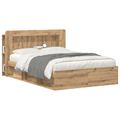 vidaXL Čelo postele skrinka Dub artisan 140 cm Konštruované drevo