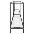vidaXL Konzolový stolík priehľadný 180x35x75,5 cm tvrdené sklo