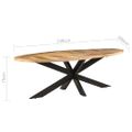 vidaXL Jedálenský stôl 240x100x75 cm surové mangovníkové drevo