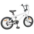 vidaXL BMX Bicykel 20 Palcov pre nad 9 rokov Biela