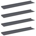 vidaXL Závesná polica 4 ks Antracit 100 x 18 x 2,5 cm Oceľ