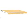 vidaXL Sklopná markíza Piesková 4 x 2 m 100% polyester a hliník