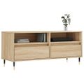 vidaXL TV skrinka dub sonoma 100x34,5x44,5 cm spracované drevo