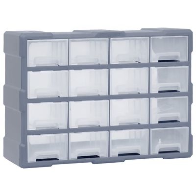 vidaXL Organizér so 16 strednými zásuvkami 52x16x37 cm