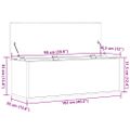 vidaXL Úložná krabica Staré drevo 102 x 35 x 35 cm Kompozitné drevo