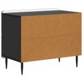vidaXL Nočný stolík Čierna 62 x 34,5 x 49,5 cm Kompozitné drevo