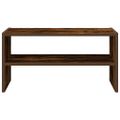 vidaXL Regál na topánky stohovateľné tmavý dub 60x30x30,5 cm