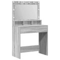 vidaXL Toaletný stolík Sivý Sonoma 78,5 x 41 x 135 cm Kompozitné drevo