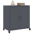 vidaXL Komoda antracitová 68x39x72 cm oceľ