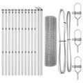 vidaXL Zváraná drôtená ohrada na upevnenie 25 x 0,5 m Pozinkovaná oceľ