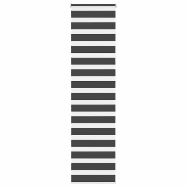 vidaXL Zebra roleta čierna 55x230 cm šírka látky 50,9 cm polyester