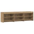 vidaXL TV skrinka 168 x 33 x 47 cm Dub artisan Kompozitné drevo