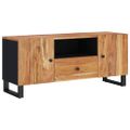 vidaXL TV skrinka 105x33,5x46 cm masívna akácia a spracované drevo