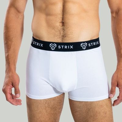 Pánske boxerky Essential Trunks 2Pack White - STRIX, veľkosť XXL, veľkosť oblečenia XXL
