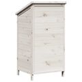 vidaXL Záhradný prístrešok so strechou Biela 59 x 56 x 113,5 cm