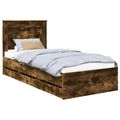 vidaXL Rám postele Dymová dub 75 x 190 cm Inžinierske drevo