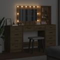 vidaXL Toaletný stolík 3 ks Remeselný dub 78,5 x 41 x 135 cm