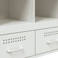 vidaXL Vysoká skrinka biela 68x39x101,5 cm oceľ