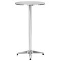 vidaXL Skladací záhradný stôl strieborný 60x(70-110) cm hliník
