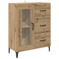 vidaXL Servírovacia skriňa Remeselný dub 69,5 x 34 x 90 cm