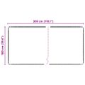 vidaXL Behúň koberec Sivá 100 x 300 cm 100% Polypropylén Tuft