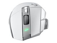 Myš - optický - 11 tlačidiel - bezdrôtový - 2,4 GHz - prijímač USB Logitech LIGHTSPEED - biela