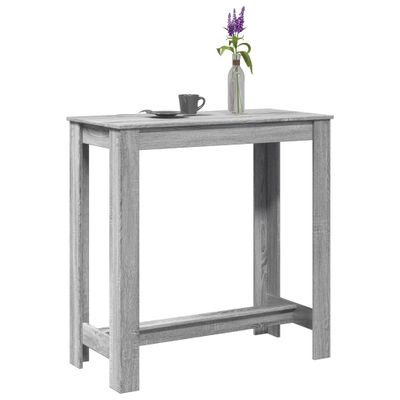 vidaXL Barový stôl sivý sonoma 102x50x103,5 cm kompozitné drevo