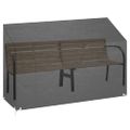 vidaXL Kryt na záhradnú lavicu, 8 očiek 190x70x70/88 cm, polyetylén
