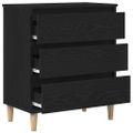 vidaXL Servírovacia skriňa Čierny dub 60 x 35 x 70 cm Kompozitné drevo