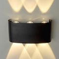 Modee LED čierna nástenná lampa 6W 470lm neutrálna biela (ML-LWL0002)