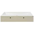 vidaXL Umývadlo s otvorom na batériu, keramika, biele 76x42,5x14,5 cm