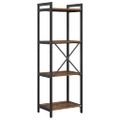 vidaXL Regál na knihy 40 x 30 x 119 cm Kompozitné drevo Staré drevo
