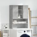 vidaXL Skrinka na práčku betónovosivá 70,5x25,5x90 cm