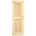 vidaXL Posuvné dvere 70 x 210 cm Masívne borovicové drevo (neupravené)
