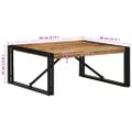 vidaXL konferenčný stolík 80x80x35 cm masívne hrubé drevo mango