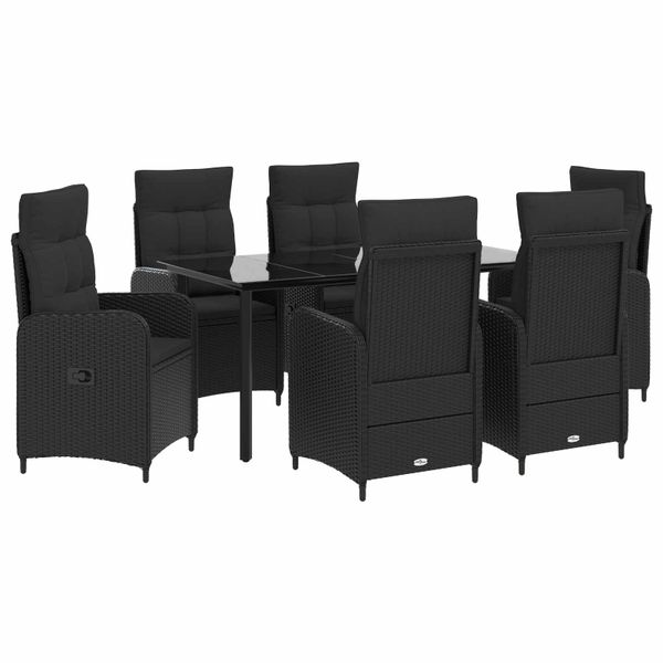 vidaXL Súprava stolíkov k pohovke s vankúšom s vankúšom 7 pcs