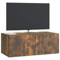 vidaXL Nástenná TV skrinka 78,5 x 41 x 30 cm Dymový dub