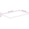 vidaXL Stolová doska 100x60x3,8 cm živý okraj masívne mango
