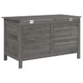 vidaXL Záhradný úložný box antracitový 99x49,5x58,5 cm jedľový masív