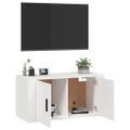 vidaXL Nástenná TV skrinka biela 80x34,5x40 cm