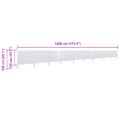 vidaXL 9-panelová zábrana proti vetru látková 1200x80 cm piesková a biela